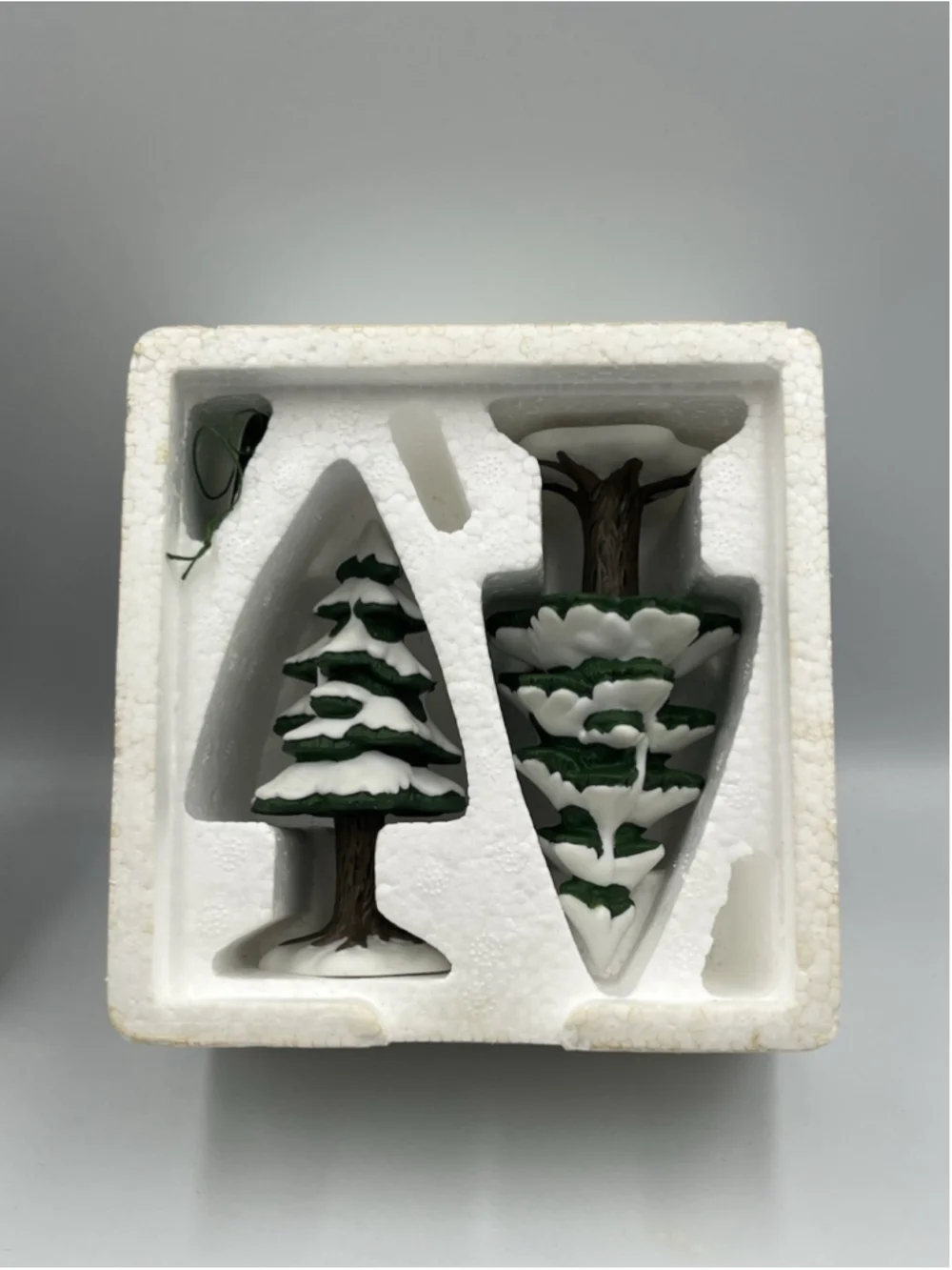 DEPT 56 5251-5 Village Accessories small porcelain pines 2pc see all ,COLLECT